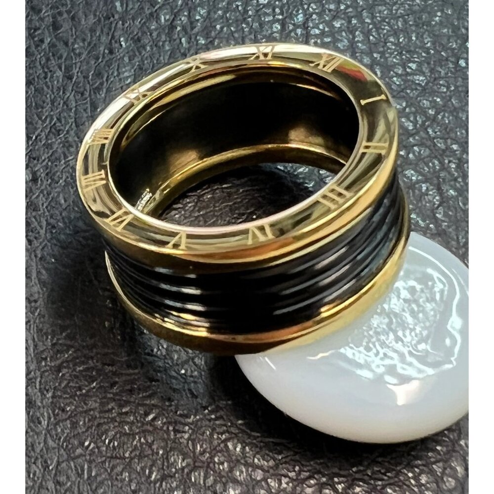 Retro Stainless Steel Rings Unisex Exotic  Roman Numerals